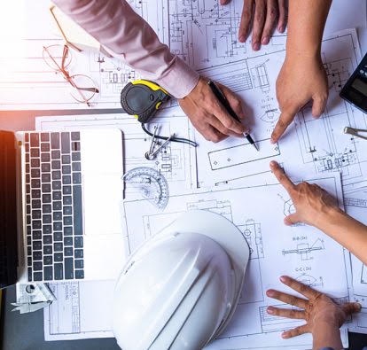 Technical drawings and specifications for a GRP design project