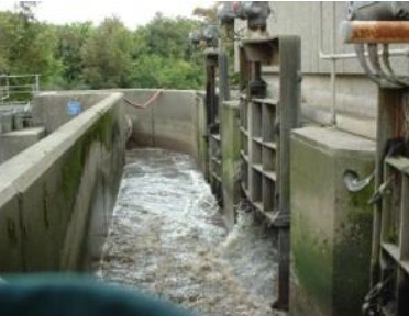 GRP cover beside a water channel
