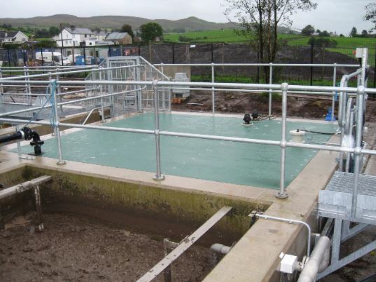 GRP odour-control cover at a treatment site
