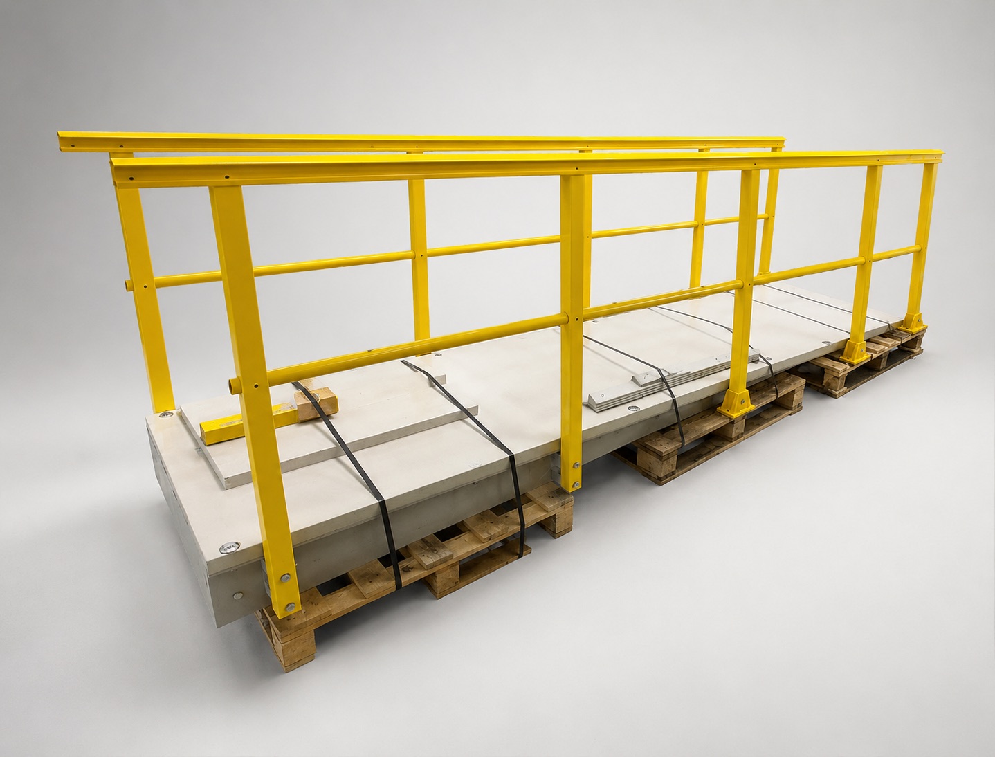 GRP ramp and handrail assembly