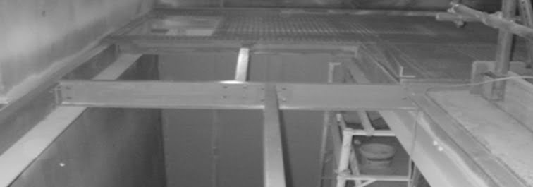 Structural support framework for GRP service riser grating