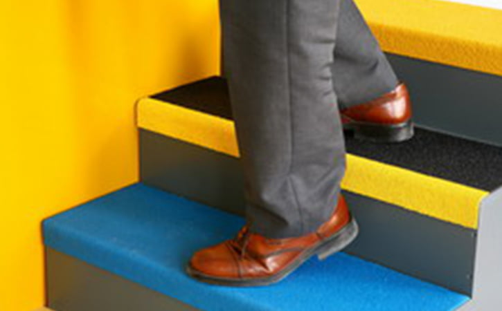 GRP Stair Tread Covers supplied by Captrad