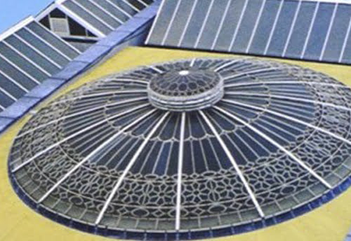 GRP glazing panels for a rail or transport structure
